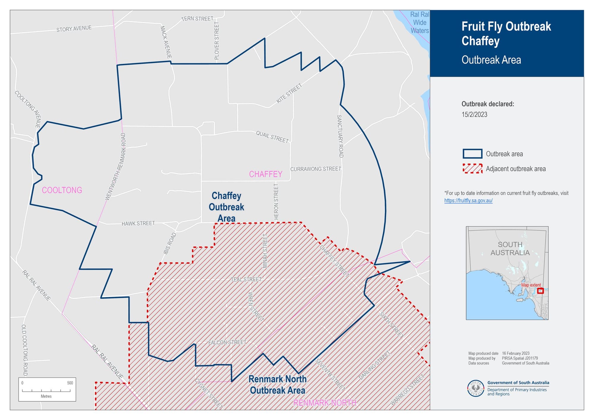 Chaffey fruit fly outbreak region’s 28th